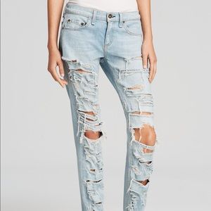 Rag & Bone The Dre Distressed Boyfriend Skinny